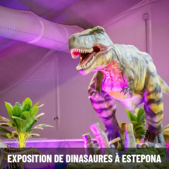 exposition de dinosaures à Estepona